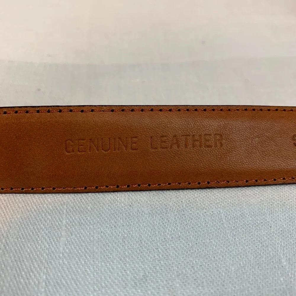 Christopher Hayes Men's Black Leather Belt- Sz 40